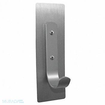 MAGNA VISUAL Magnetic Coat Hook 2 in W Satin Steel, 38Y318