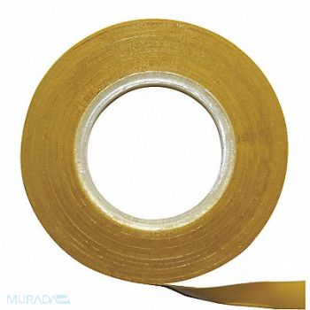 MAGNA VISUAL Chart Tape 1/4 In W x 27 Ft L Yellow, 38Y331
