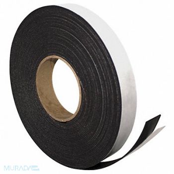 MAGNA VISUAL Adhesive Magnetic Strip 4ft L x 1in W, 38Y338