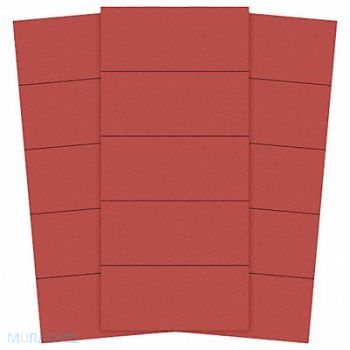MAGNA VISUAL Magnetic Strips Pre-Cut 2 in Red PK25, 38Y354