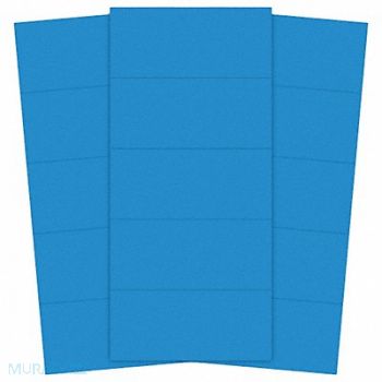 MAGNA VISUAL Magnetic Strips Pre-Cut 6in Blue PK25, 38Y359