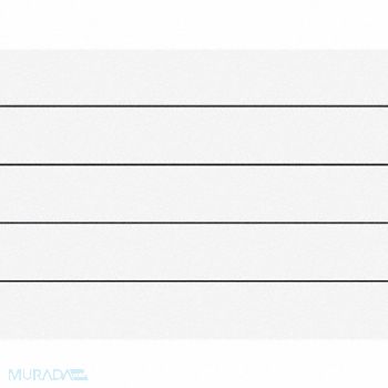 MAGNA VISUAL Magnetic Strips Pre-Cut 6in White PK25, 38Y356