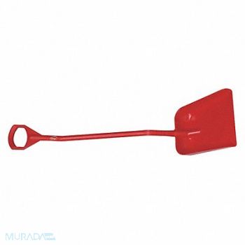 VIKAN H1589 Ergonomic Shovel 13-1/2 in W Red, 38Y564