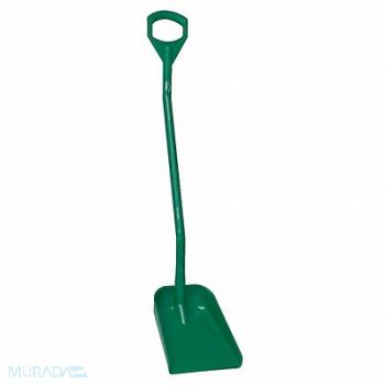 VIKAN H1590 Ergonomic Shovel 10-1/4 in W Green, 38Y566