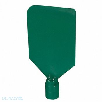 VIKAN H1596 Paddle Scraper Flex 4-1/2 x 6 Poly Green, 38Y596