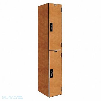 HALLOWELL Lckr 2x1Lckr Lt Wood 72 x12 x18 Assm, 38Y845