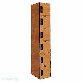 HALLOWELL Lckr 6x1Lckr Light Wood 72 x12 x18 Assm, 38Y847