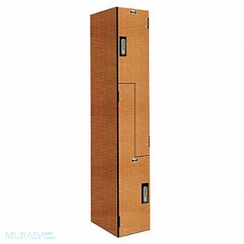 HALLOWELL Lckr 2x1Lckr Lt Wood 72 x12 x18 Assm, 38Y857