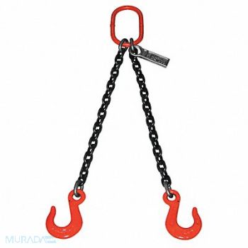 LIFT-ALL Chain Sling Dbl Leg 59200 lb 7/8 In 8 ft, 38Z007