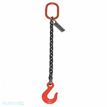 LIFT-ALL Chain Sling Sngl Leg 8800 lb 3/8 In 8 ft, 38Y935