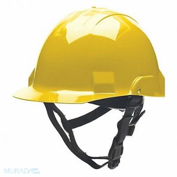 BULLARD Fire/Rescue Helmet Thermoplastic Yellow, 38YA02