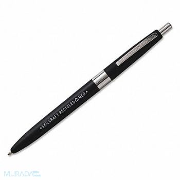 ABILITY ONE Ballpoint Pens 0.7mm Black PK12, 38YV33
