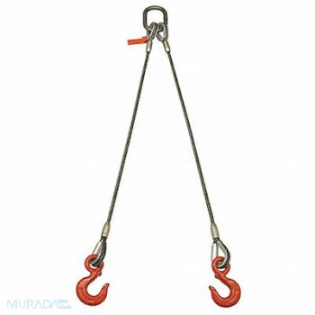 LIFT-ALL Sling Wire Rope 16 Ft L 13600 Lb @ 60, 38Z784