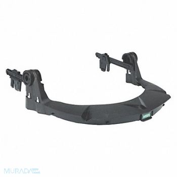 MSA Faceshield Frame Plastic Black, 38ZL97