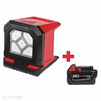 MILWAUKEE CordlessWorkLight Kit BatteryIncl 3.24lb, 508V63