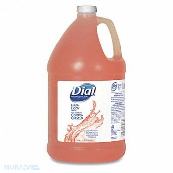 DIAL PROFESSIONAL Body and Hair Care 1 gal Peach PK4, 392A63