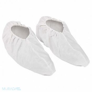 KIMTECH Shoe Covers AntiSkid White XL/2XL PK100, 803Z65