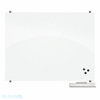 MOORECO Dry Erase Board Magnetic Glass 36 x48, 39A069