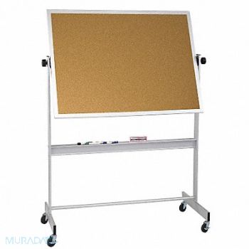 BALT Dry Erase Board Cork/Porcelain 48 x60, 39A101