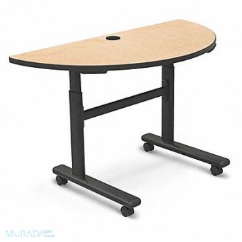 BALT Mobile Table Half Rnd Fusion Maple 48 W, 39A162