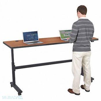 BALT Mobile Table Rectangle Amber Cherry 72 W, 39A158