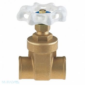 MILWAUKEE VALVE Gate Valve 3/4 in Solder Low Lead Brass, 39A269