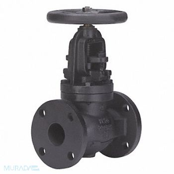 MILWAUKEE VALVE Globe Valve 8 Cast Iron Flange 125 psi, 39A295