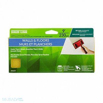 SHUR-LINE Pad Refill 3 3/4 L 9 W Green, 39AN21