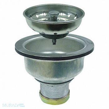 KISSLER Drain Assembly 1-1/2 D Brass SS Chrome, 39AP45