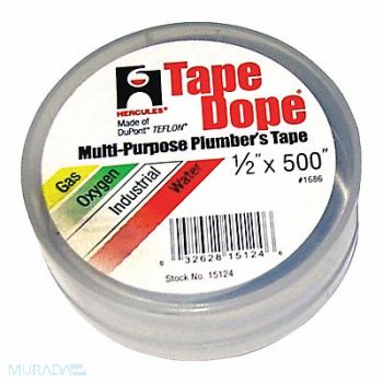 HERCULES Thread Sealant Tape 1/2 W White, 39AT46