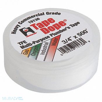 HERCULES Thread Sealant Tape 3/4 W White, 39AT47