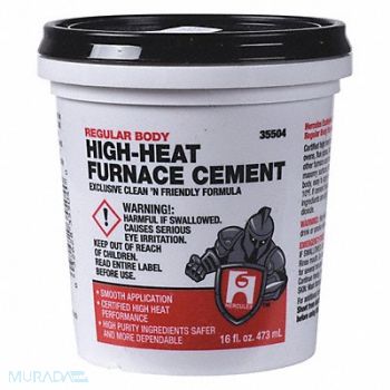 HERCULES Furnace Cement High Temperature 1 pt., 39AT59