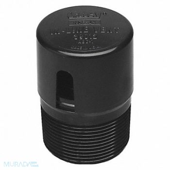 OATEY Plain In-Line Vent ABS, 39AT64