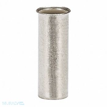 PANDUIT Ferrule Tin Copper 8 AWG PK500, 39AX48