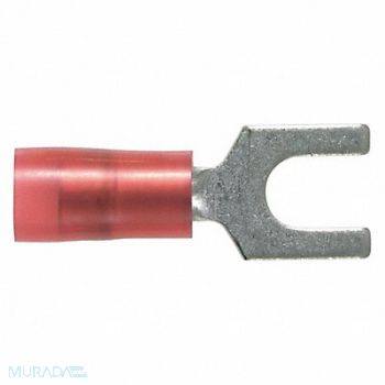 PANDUIT Fork Terminal Tin Copper Red PK1000, 39AZ79