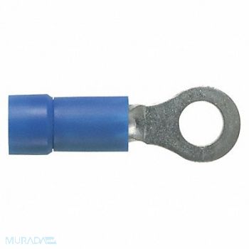 PANDUIT Ring Terminal #8 Blue 600V PK100, 39CA27