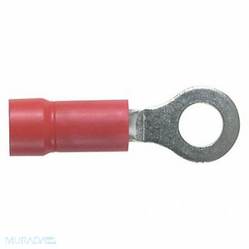 PANDUIT Ring Terminal #8 Red 600V PK1000, 39CA43