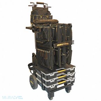 MOBILE SHOP Black Light Duty Tool Utility Cart, 39CE50