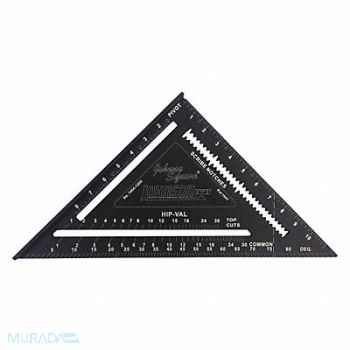 JOHNSON LEVEL TOOL Rafter Square Aluminum 12 in., 39CF83