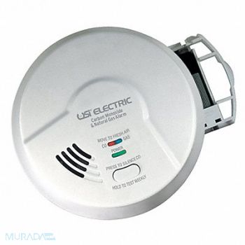 UNIVERSAL / USI ELECTRIC Carbon Monoxide/Natural Gas Alarm 2-in-1, 39CG78