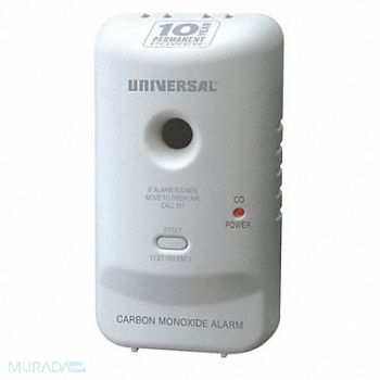 UNIVERSAL SECURITY INSTRUMENTS Carbon Monoxide Alarm 10 Year Battery, 39CG93