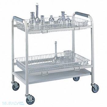 LABCONCO Laboratory Glassware Cart 2 Baskets, 39D533