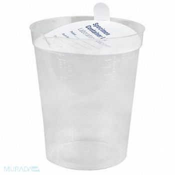 MEDICAL ACTION Specimen Container 192mL Wide PK500, 39D733