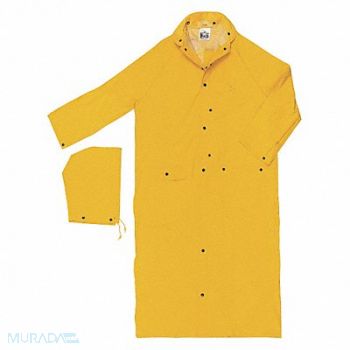 MCR SAFETY Rain Coat Unrated Yellow 7XL, 39DK96