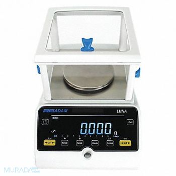 ADAM EQUIPMENT Precision Balance Scale 220g 1mg Metal, 39DL83