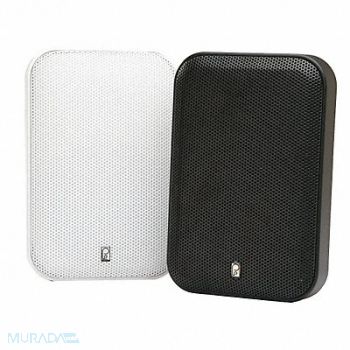 POLY-PLANAR Outdoor Speakers White 1in.D 200W PR, 39DN62