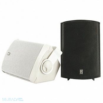 POLY-PLANAR Outdoor Box Speakers White 4-3/4in.D PR, 39DN65