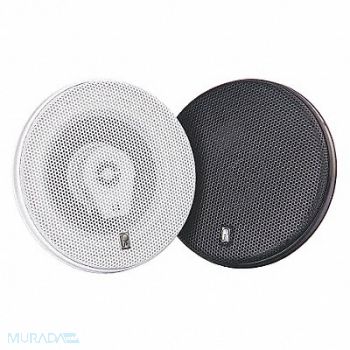 POLY-PLANAR Outdoor Speakers Black 2-1/2in.D 100W PR, 39DN75