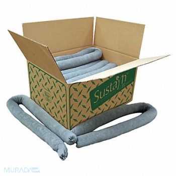 SUSTAYN BY SPILFYTER Absorbent Sock Universal 4 ft L PK15, 39E799