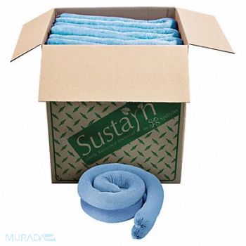 SUSTAYN BY SPILFYTER Absorb Sock Oil-Based Liquids 4ft L PK40, 39E804